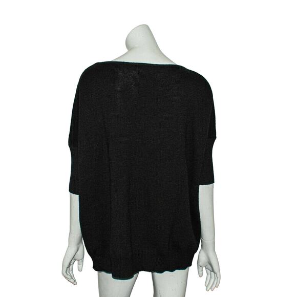 MSGM Metallic Golden Argyle Pullover Sweater Wool Blend Women's Small - Picture 4 of 9